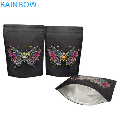 소매 주문 환경 친화적 인 크래프트 종이 포장 봉지 스팟 자외선 다시 닫을 수 있는 Mylar 봉지 향신료 단백질 분말