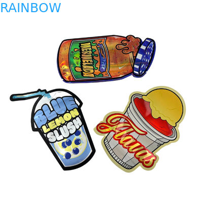 재활용된 특수 주문형 다이 커트 7 14 28g Gummies 어린이 보호 알루미늄 엽 Candy Mylar 가방