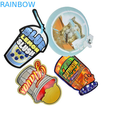 재활용된 특수 주문형 다이 커트 7 14 28g Gummies 어린이 보호 알루미늄 엽 Candy Mylar 가방