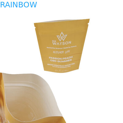 핫 세일 주문 디자인 인쇄 바이오 분해 스탠드 업 크래프트 종이 가방 친환경 Gummie 사탕 포장