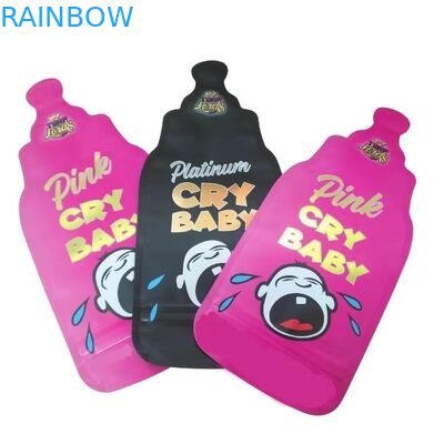 사용자 지정 인쇄 매트 소프트 터치 가방 3.5g 마일러 가방 디지털 인쇄 홀로그램 다이 커트 마일러 ZiplockBag