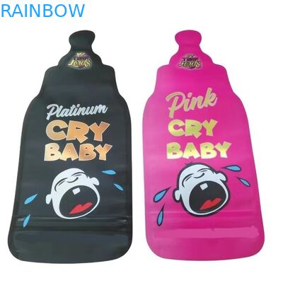 사용자 지정 인쇄 3.5g 마일러 가방 다이 커트 불규칙 가방 Ziplock 원형 마일러 부드러운 터치 플라스틱 식품 과자 가방