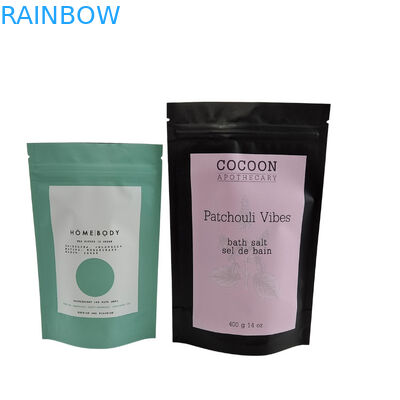 재활용 가능한 지프 잠금 서식 가방 알루미늄 엽지 몸 스크럽 스파 욕실을 즐기십시오 바다 소금 생분해 플라스틱 포장