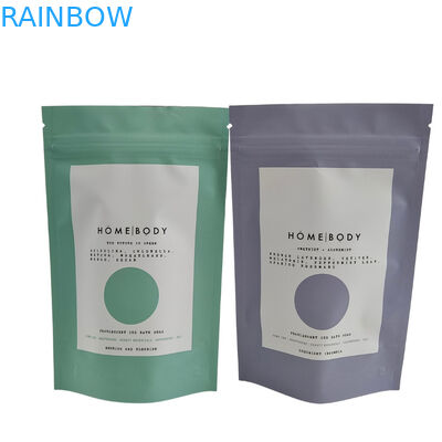 재활용 가능한 지프 잠금 서식 가방 알루미늄 엽지 몸 스크럽 스파 욕실을 즐기십시오 바다 소금 생분해 플라스틱 포장