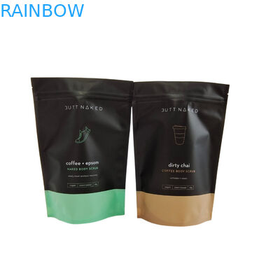 사용자 지정 로고 인쇄 Ziplock 가방 몸 스크럽 비누 욕조 폭탄 포장 알루미늄 엽지 가방 플라스틱 지퍼 욕조 소금 가방