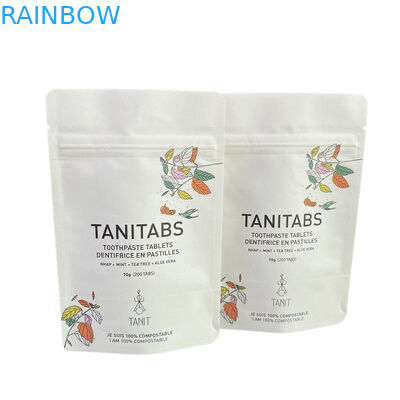 맞춤형 방수 생분해 Pla Kraft 종이 Ziplock 가방 지퍼 가방 서지 포스