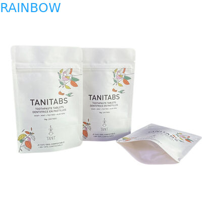 맞춤형 방수 생분해 Pla Kraft 종이 Ziplock 가방 지퍼 가방 서지 포스