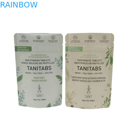 식품 포장용 가방 생물분해성 서식용 플라스틱 지퍼 알루미늄 필름 포장 사용자 지정 매트 가방 생물분해성