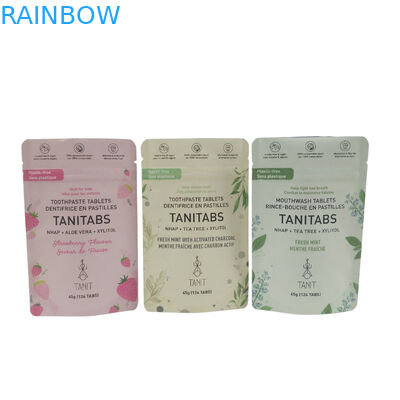 식품 포장용 가방 생물분해성 서식용 플라스틱 지퍼 알루미늄 필름 포장 사용자 지정 매트 가방 생물분해성