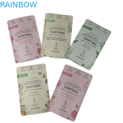 사용자 지정 브랜드 인쇄 농축성 식품 등급 폴리에틸렌 생분해 Kraft 종이 서지 포지 마이러 지플록 가방