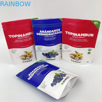 디지털 인쇄 재사용 가능한 생분해성 환경 친화적 서식용 가방 흰색 크래프트 종이 지프 잠금 지프 가방