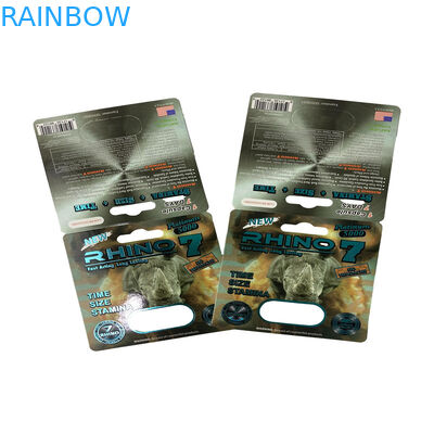 고무 곰 포장 남성 성 증진 약 블러스터 종이 카드 포장