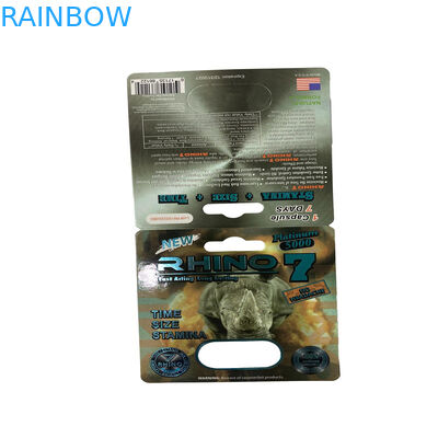 고무 곰 포장 남성 성 증진 약 블러스터 종이 카드 포장