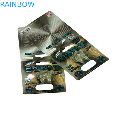 고무 곰 포장 남성 성 증진 약 블러스터 종이 카드 포장