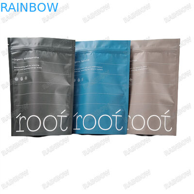 로고 사용자 지정 인쇄 재사용 가방 몸 스크러브를 위해 물 방지 샘플 서있는 지갑 Zip 잠금