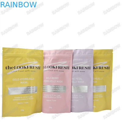 로고 사용자 지정 인쇄 재사용 가방 몸 스크러브를 위해 물 방지 샘플 서있는 지갑 Zip 잠금