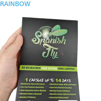 고품질 성약 3d 블러스터 포장 카드 코뿔소 남성 강화 약품 포장 카드 디스플레이 종이 상자와 함께