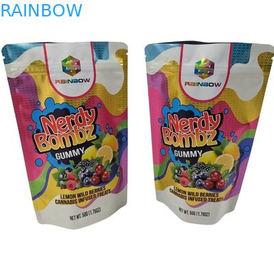 맞춤형 인쇄 인쇄 디지털 인쇄 낮은 MOQ 검은색 서지 포지 알루미늄 필름 포장 가방