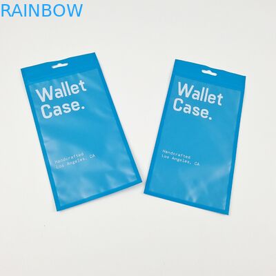 3면 봉쇄 Zipper 평면 지갑 케이스 전화 케이스 플라스틱 포장 가방