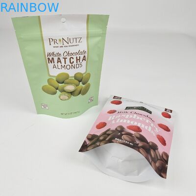 맞춤형 재봉식 스탠업 포지 알루미늄 필름 도이팩 지퍼 마이러 사탕 간식 보관 플라스틱 음식 패키지 가방