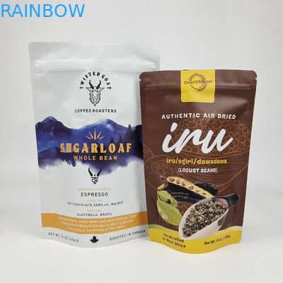 디지털 프린팅 사용자 지정 알루미늄 엽지 다시 닫을 수 있는 서드 업 냄새 방지 지퍼 마이러 포장 포지 가방 음식 보관