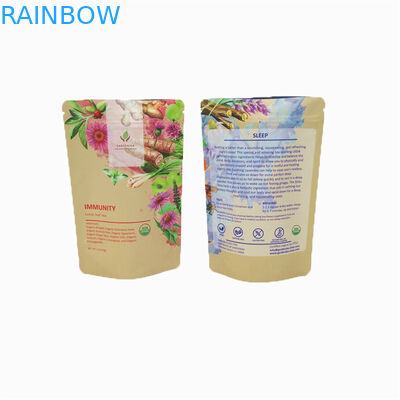 맞춤형 차 가방 Ziplock 알루미늄 엽지 차 포장 서식 포지 마이러 가방 커피