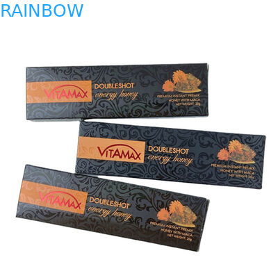 공장 직판 꿀 봉지 및 박스 스팟 UV 사용자 지정 로고 인쇄 고급 꿀 상자 포장