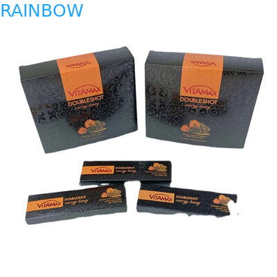 핫 판매 빈 검은 황소 꿀 플라스틱 포장 가방 디스플레이 상자와 함께 마이러 가방 꿀 액체 팩 포장