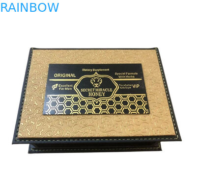 종이 상자와 함께 주문 인쇄 미니 알약 가방 꿀 작은 가구 코뿔소 꿀 스틱 포장 롤