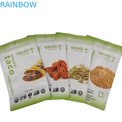 편리한 표시 및 일회용을 위해 눈물 틈이있는 플라스틱 간식 가방 포장