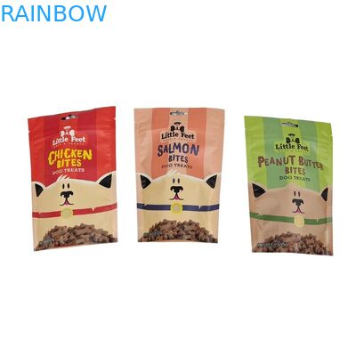 식품 포장 가방에 맞게 매트 표면과 함께 주문 인쇄 된 평면 바닥 간식 봉지