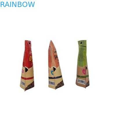 식품 포장 가방에 맞게 매트 표면과 함께 주문 인쇄 된 평면 바닥 간식 봉지