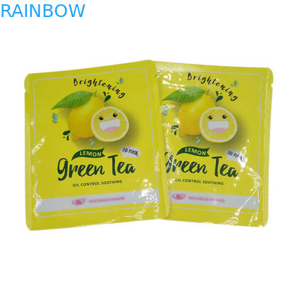 열 밀봉 소 크기 세 면 밀봉 포스 얼굴 마스크를위한 평면 샘플 패키지