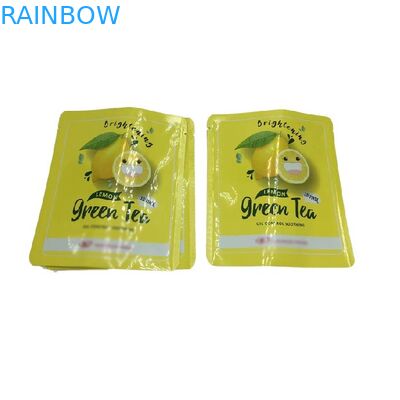 열 밀봉 소 크기 세 면 밀봉 포스 얼굴 마스크를위한 평면 샘플 패키지