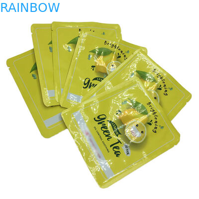 열 밀봉 소 크기 세 면 밀봉 포스 얼굴 마스크를위한 평면 샘플 패키지