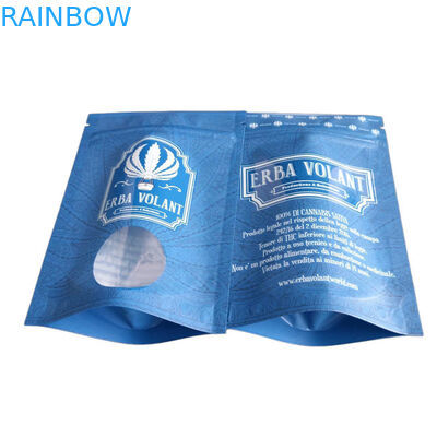 냄새 방지 가방 스팟 UV 반짝이는 창 3.5g CBD 꽃 포장 봉투