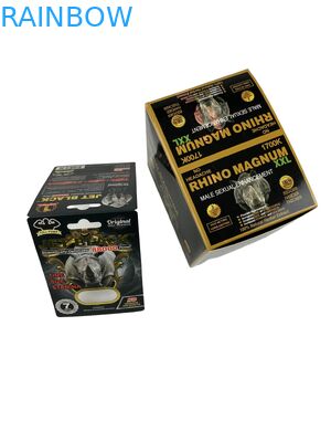 소매 주문형 인쇄 코뿔소 알약 태블릿 패키지 종이 카드로 된 종이 상자 증강 알약 패키지