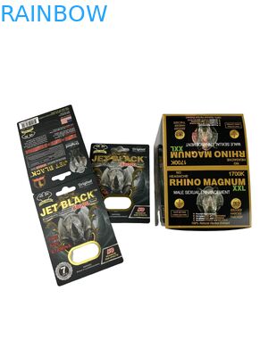 소매 주문형 인쇄 코뿔소 알약 태블릿 패키지 종이 카드로 된 종이 상자 증강 알약 패키지