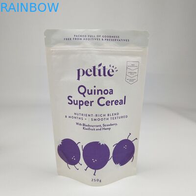 생분해성 재활용 맞춤형 서드업 포스 건조 애완 동물 식품 포장 갈색 흰색 크래프트 종이 가방