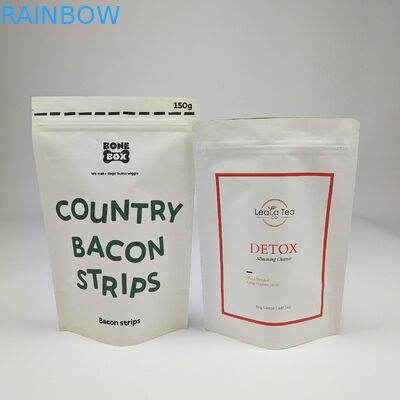 공장 소매 생분해성 식품 포장 가방 서지 포지 냄새 방지 Zip 잠금 Kraft 종이 알루미늄 엽지 가방