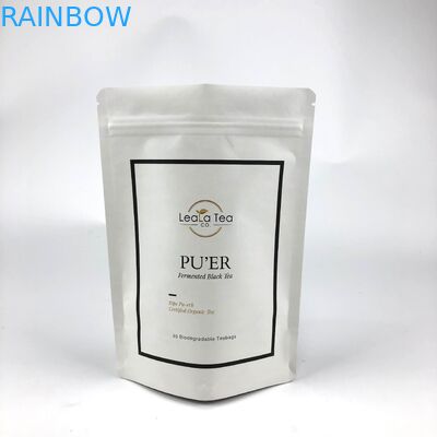 마른 차 봉지 포장용 맞춤형 로고로 다시 닫을 수 있는 서드 서드 봉지