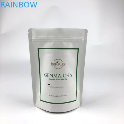 마른 차 봉지 포장용 맞춤형 로고로 다시 닫을 수 있는 서드 서드 봉지