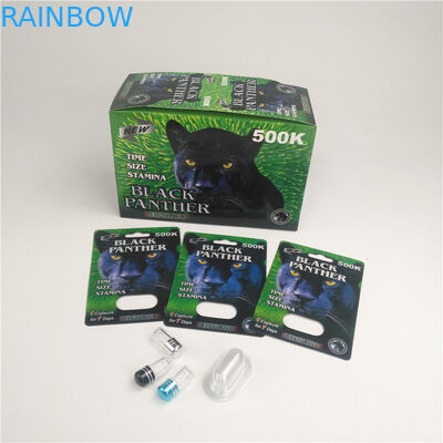 플라스틱 빈 약병 병 남성 증강 코뿔소 99 알약 플러스 카드 디스플레이 박스