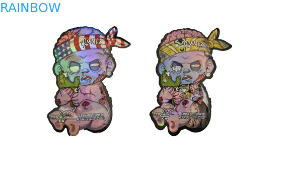 냄새 방지 약초 향신료 포장 Zip 잠금 Mylar CBD 오일 잡초 대마초 가방 Gravure 인쇄