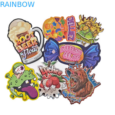 플라스틱 사용자 지정 디자인 특수 모양 포장 인쇄 홀로그램 필름 사탕 어린이 증명 Mylar 다이 커트 가방