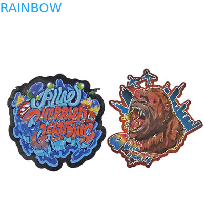 다이 커트 커스텀 불규칙 특수 모양 플라스틱 어린이 보호 Mylar 포장 Zipper 3.5g 식품 등급 커스텀 모양 Mylar