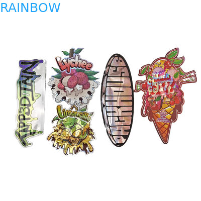 지플록 포일 봉지 3.5g 7g 14g 특수 모양 사용자 지정 포장 식품 냄새 방지 다이 커트 마이러 가방