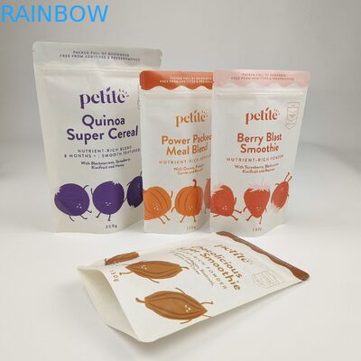 맞춤형 인쇄 식품 포장 가방 냄새 방지 Ziplock Kraft 종이 서식 가방 Zipper 및 창문