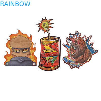 맞춤 인쇄 3.5g 쿠키 사탕 간식 특수 모양 Ziplock 플라스틱 가방 냄새 방지 다이 커트 Mylar 가방