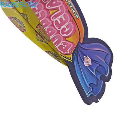 맞춤 인쇄 3.5g 쿠키 사탕 간식 특수 모양 Ziplock 플라스틱 가방 냄새 방지 다이 커트 Mylar 가방